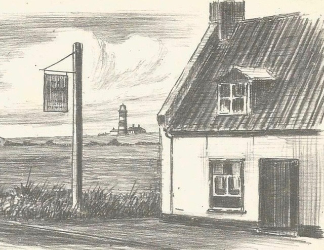 The Swan Happisburgh (pencil drawing)